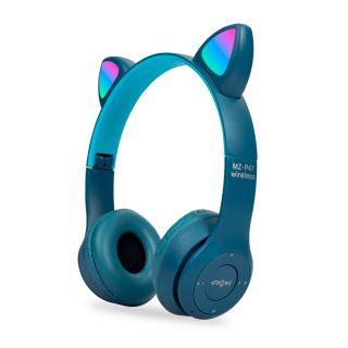 Auricular Inalámbrico Orejas De Gato Bluetooth Manos Libres CAT Azul