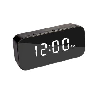 Reloj Despertador Y Parlante Bluetooth Negro