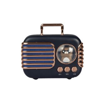 Radio Vintage Inalámbrica Parlante Portátil Bluetooth Am Fm Rosa